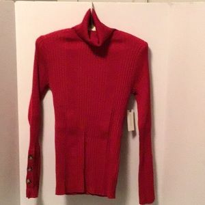 christmas red turtleneck